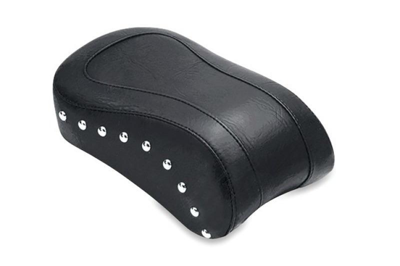 Standard Touring Passenger Seat w/Studs - Black - Fits 00-06 H-D Softail Models w/ Standard Rear Tire - Click Image to Close