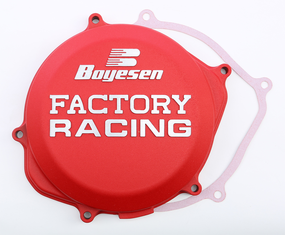 Factory Racing Clutch Cover Red - For 09-16 Honda CRF450R - Click Image to Close