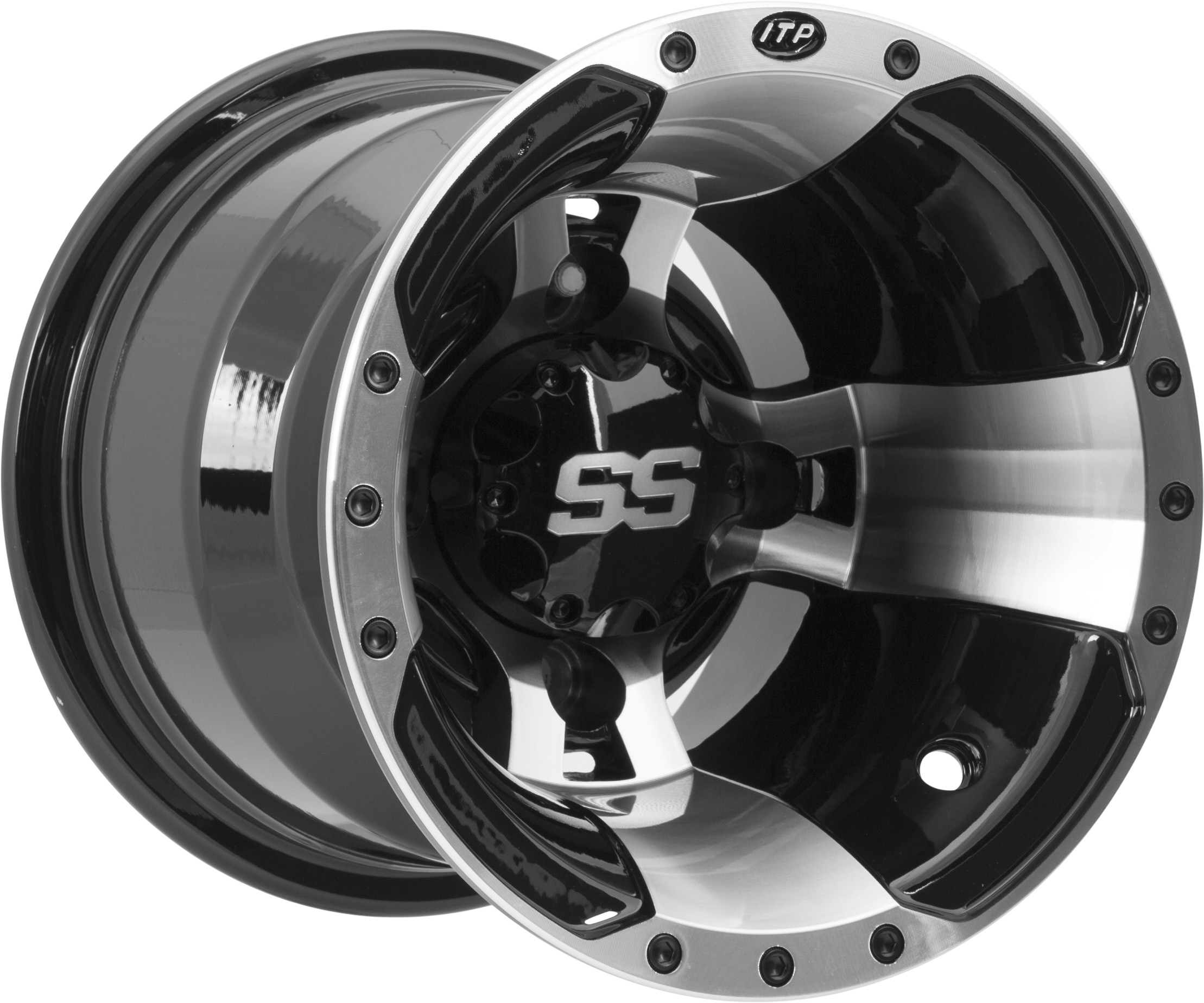 SS112 Machined Wheel 9X8 4/110 3+5 - Click Image to Close