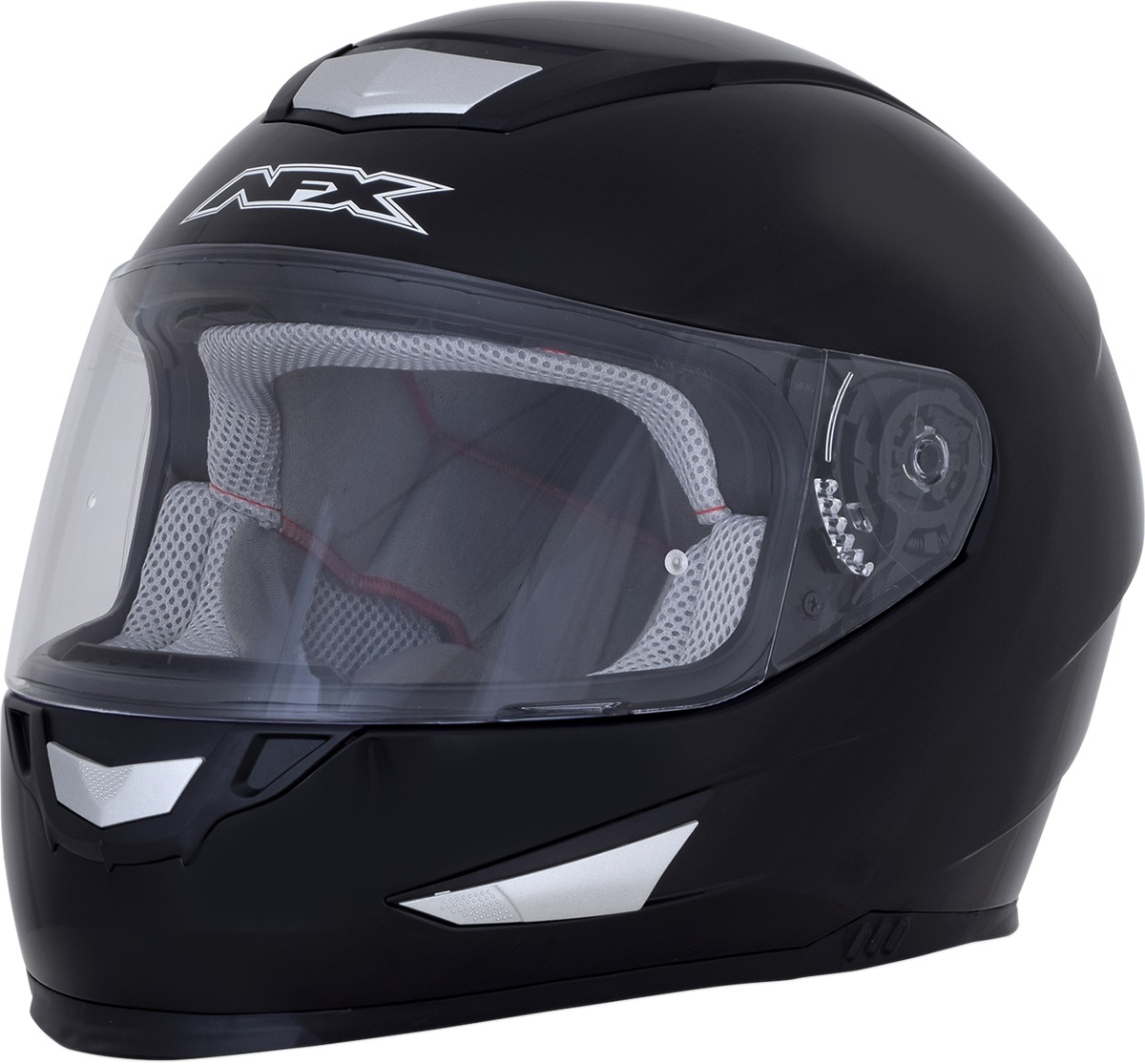 FX-99 Full Face Street Helmet Gloss Black Large - Click Image to Close