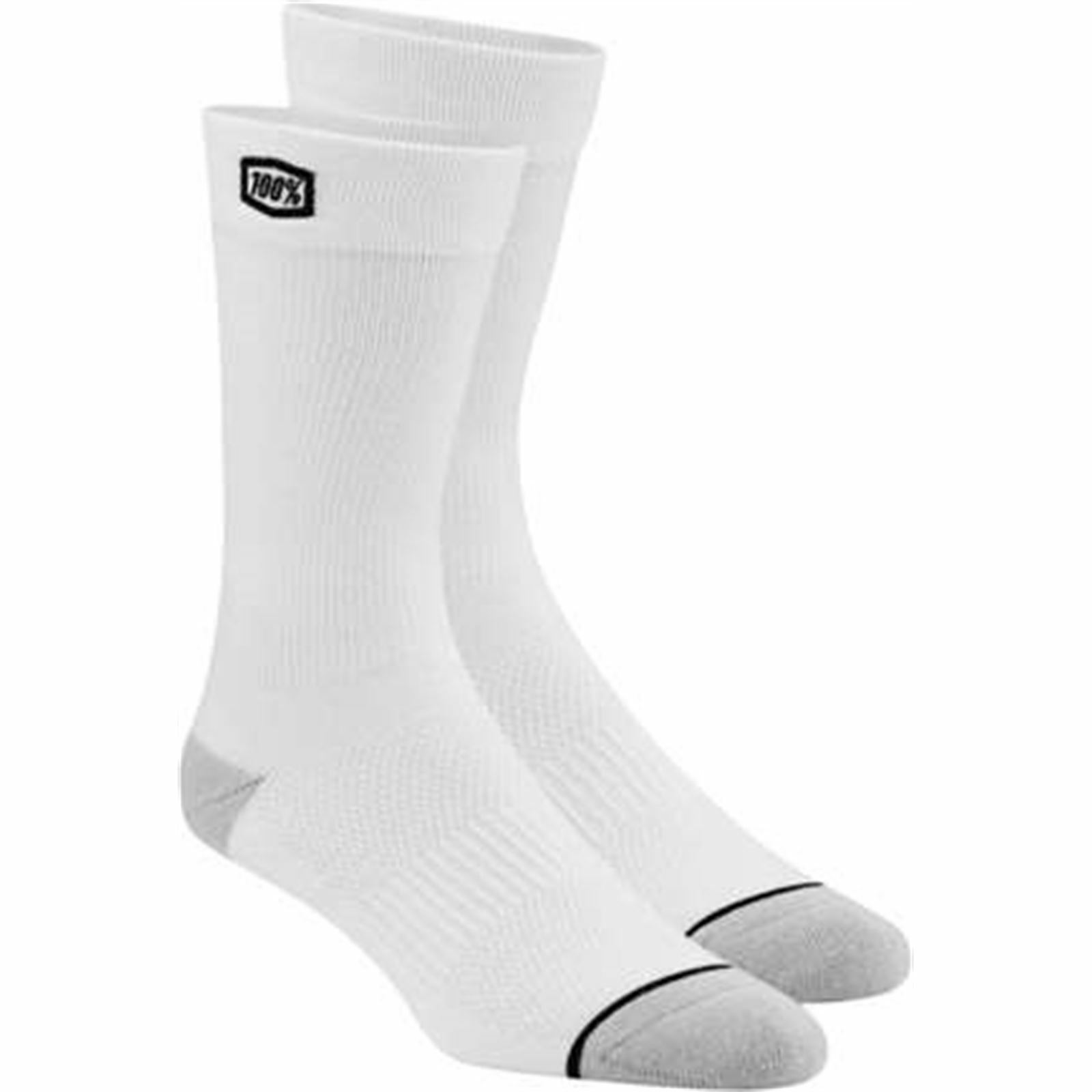 100% Solid Socks Wht Sm/Md - Click Image to Close