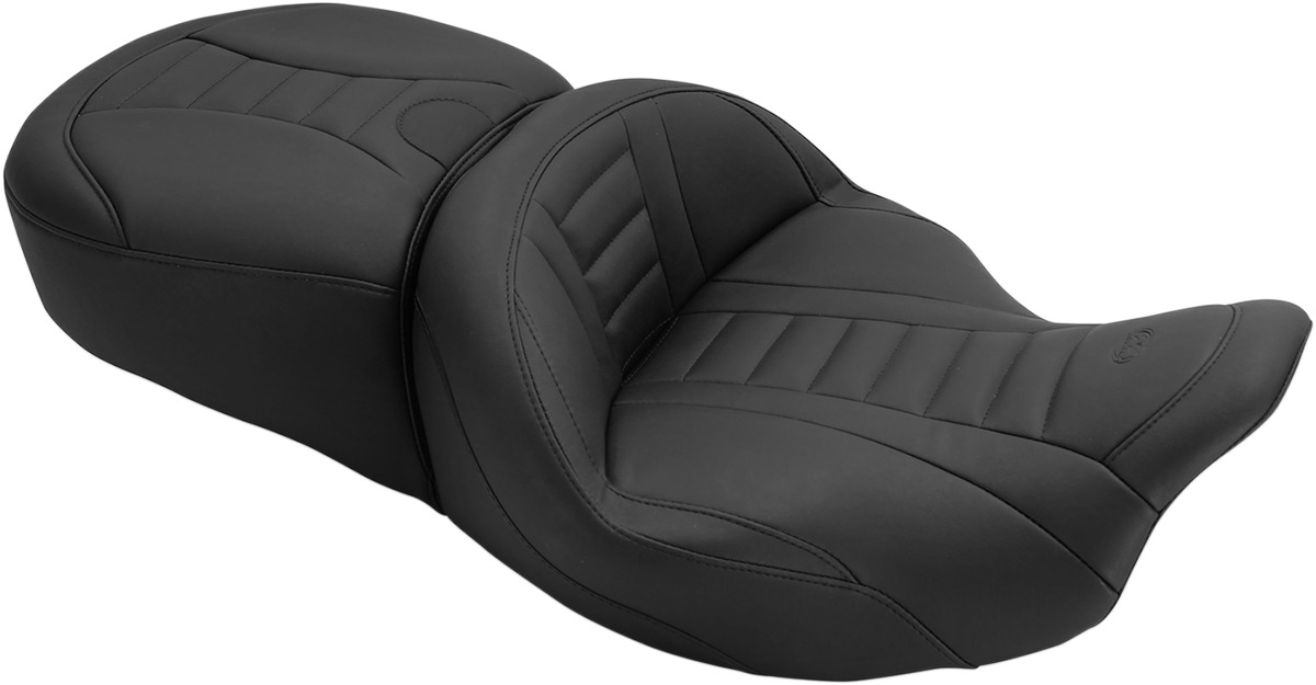 Stitched Vinyl 2-Up Seat - For 08-20 Harley FLH FLTR - Click Image to Close