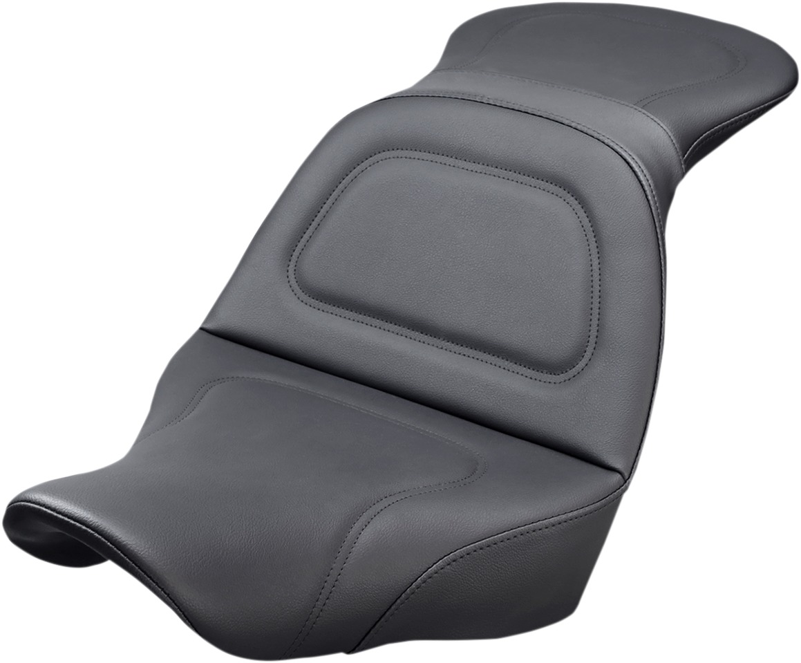 Explorer Stitched 2-Up Seat Black Gel - For 18-20 Harley FLSB FXLR - Click Image to Close