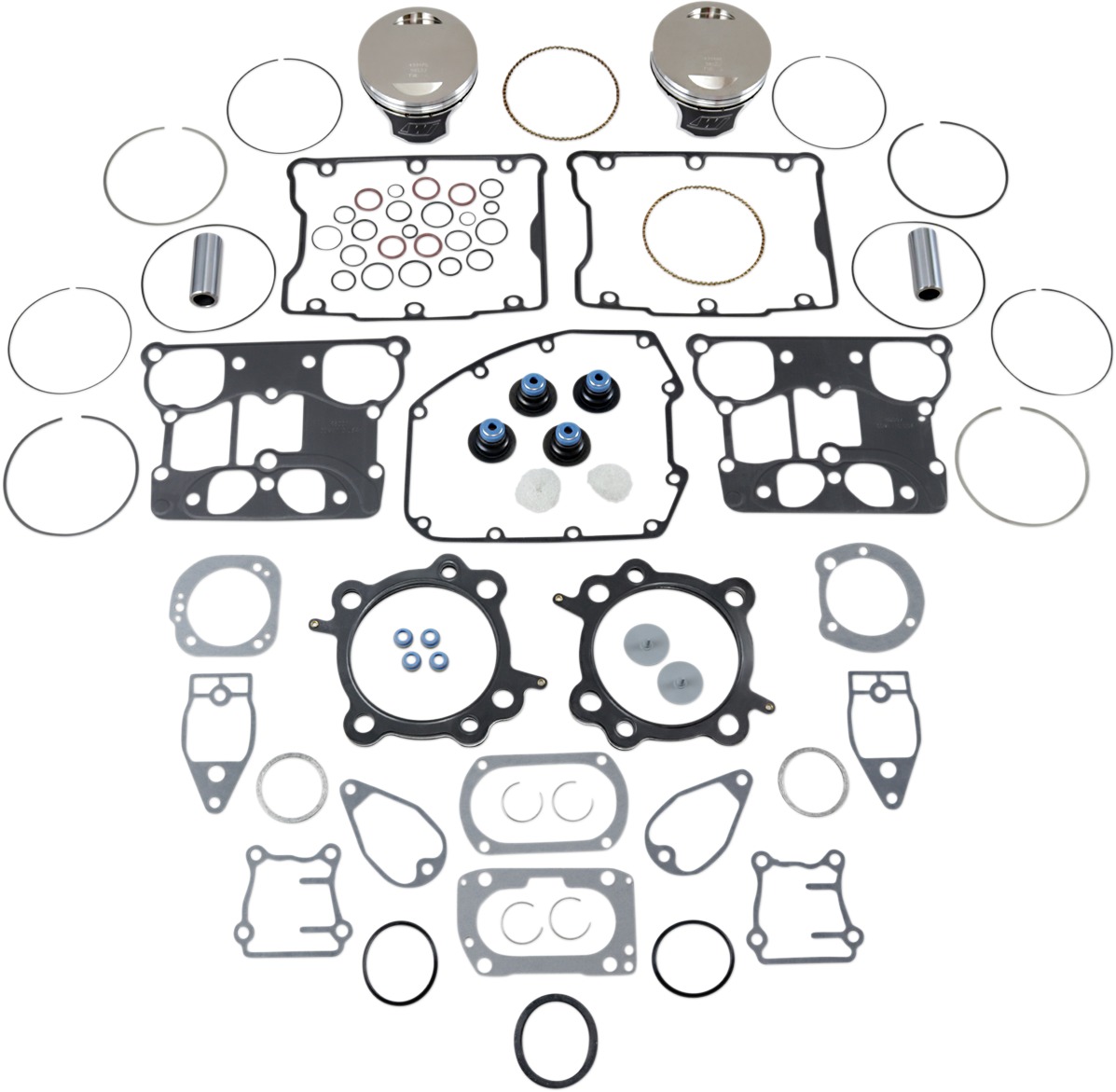 High Performance Forged Pro Lite Piston Kit - T.C Big Bore Kit 95" - Click Image to Close