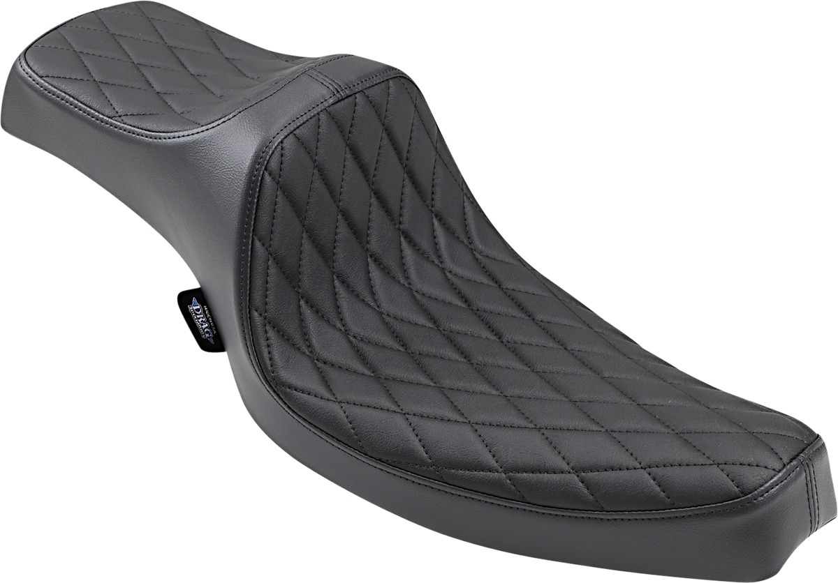 Predator Diamond Vinyl 2-Up Seat - For 57-78 Harley XL - Click Image to Close