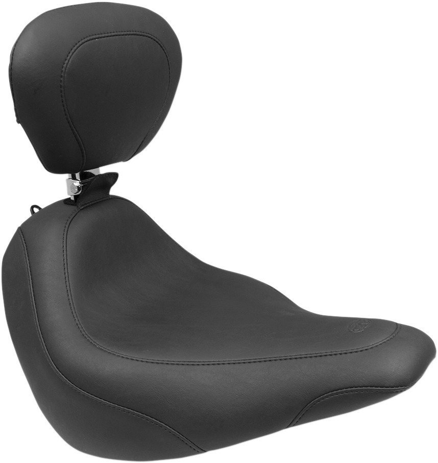 Tripper Smooth Wide Solo Seat w/Backrest - For 18-20 HD FLSL Slim - Click Image to Close