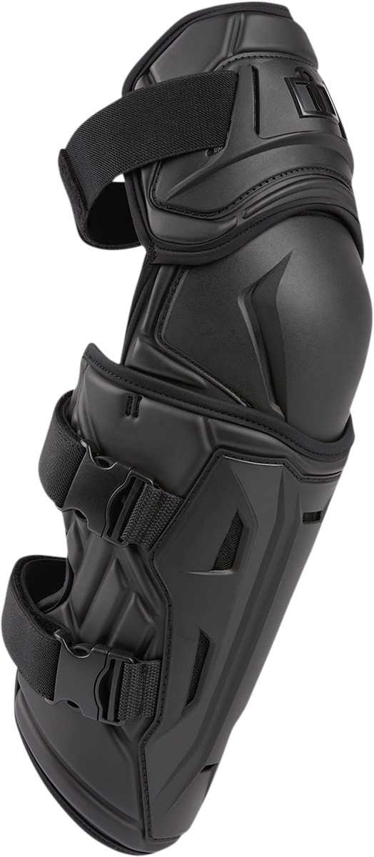 ICON Field Armor 3 Knee Guards Black L/XL - Protective knee guards for riding - Click Image to Close