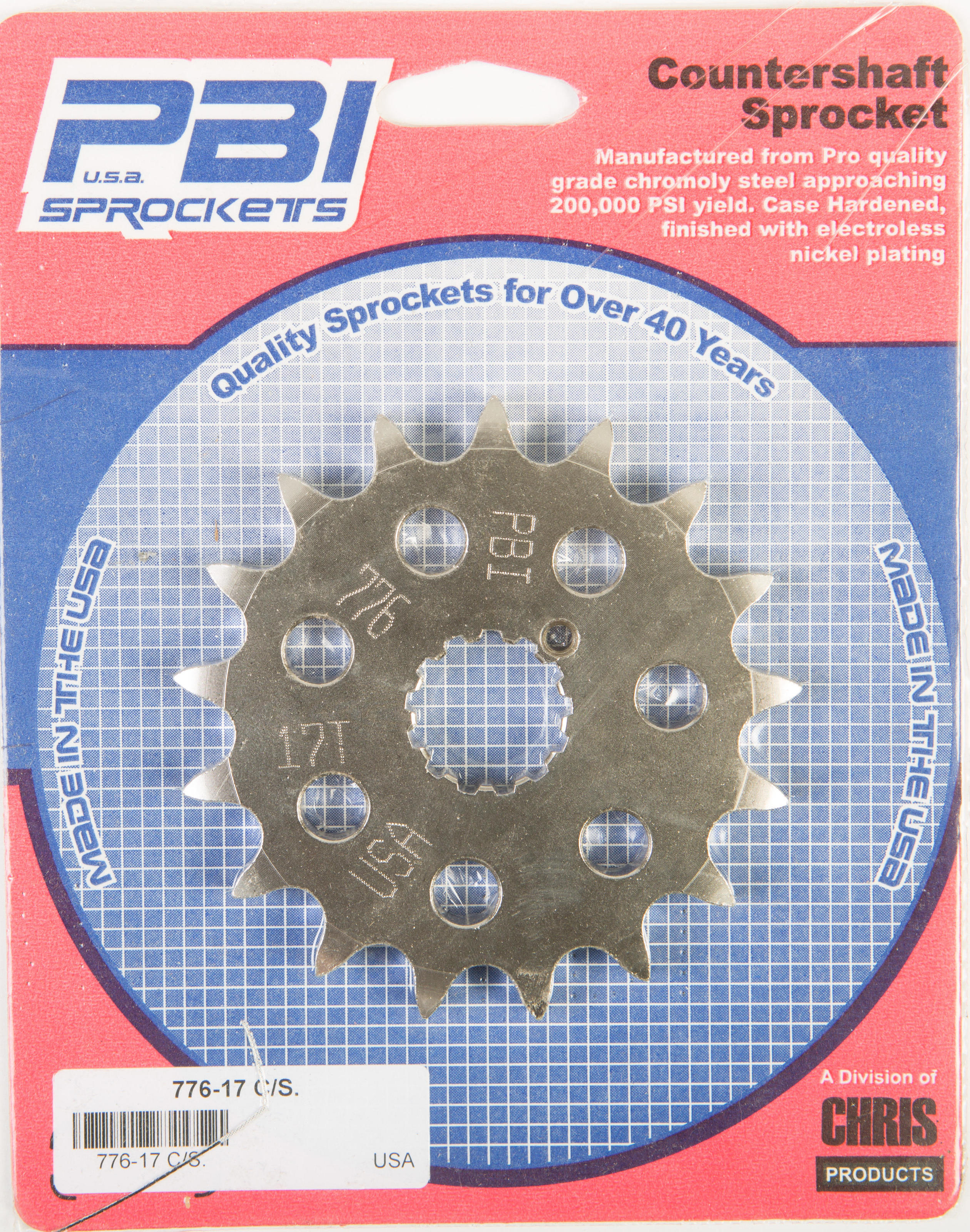 N.O.S. 17T STEEL CS FRONT SPROCKET - Click Image to Close