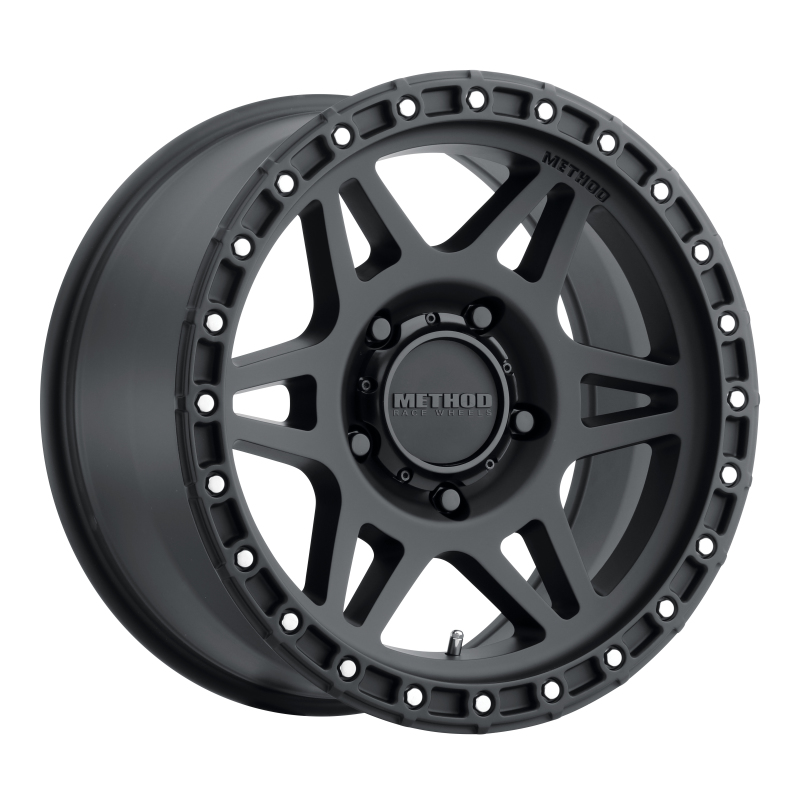 MR312 17x8.5 0mm Offset 5x5 71.5mm CB Matte Black Wheel - Click Image to Close