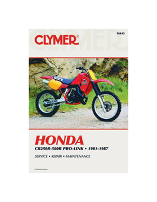 Shop Repair & Service Manual - Soft Cover - For 81-87 Honda CR 250-500 - Click Image to Close