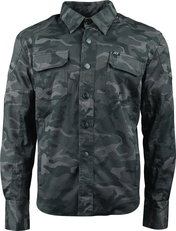 Call to Arms Moto Shirt Camouflage - Small - Click Image to Close