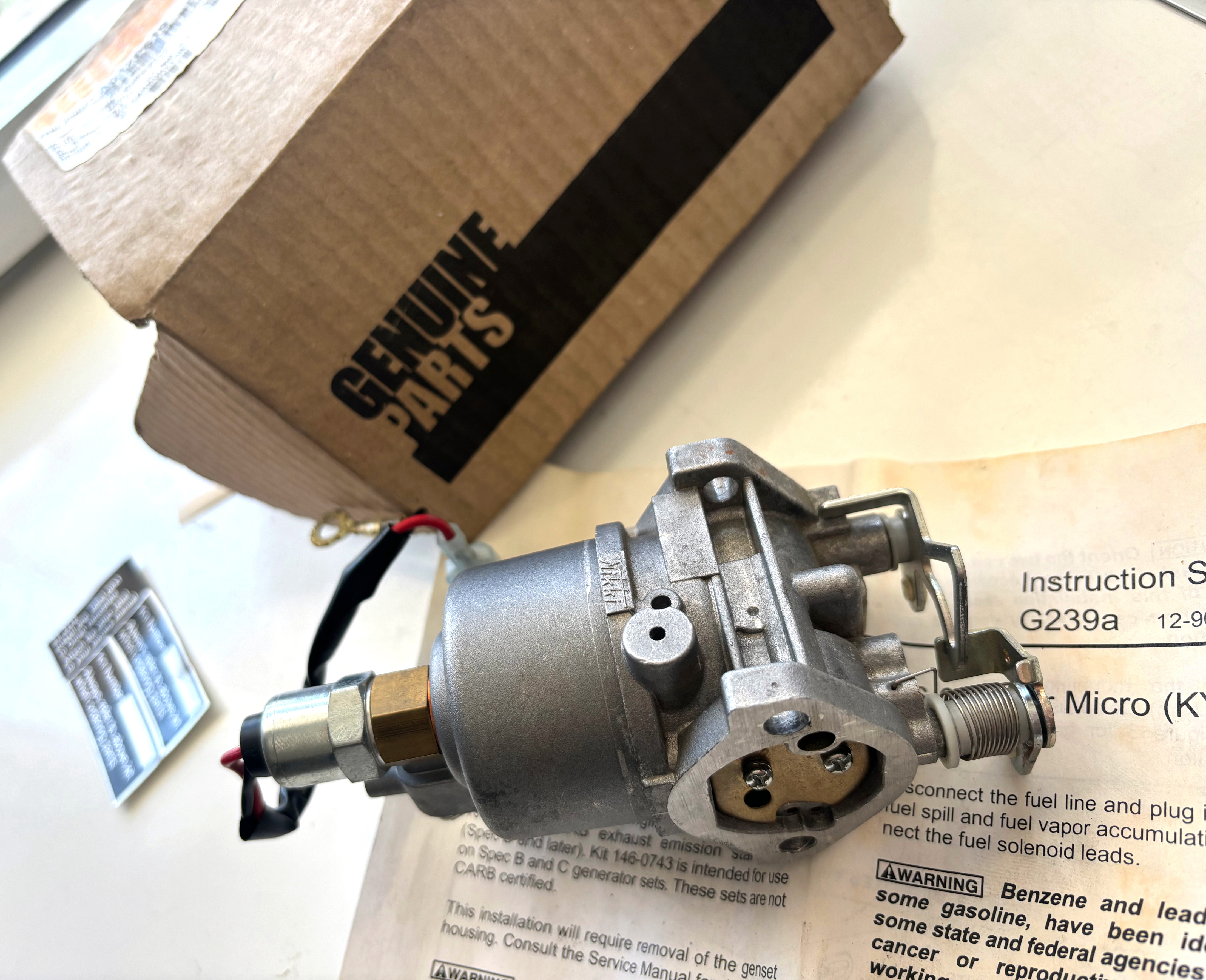 Open Box Genuine Cummins PN 42P619 for Generator - Old Stock, without Gasket - Click Image to Close