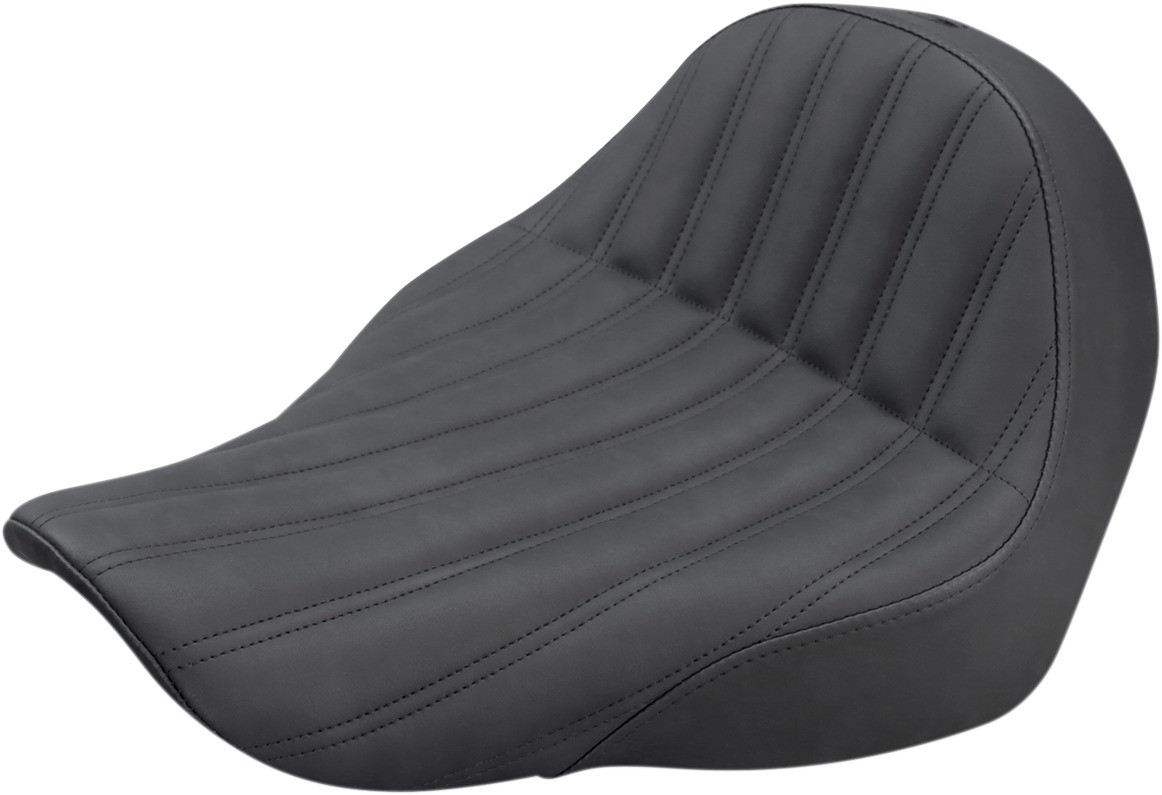 Knuckle Ribbed Solo Seat Black Gel - For 18-20 Harley FLSB FXLR - Click Image to Close