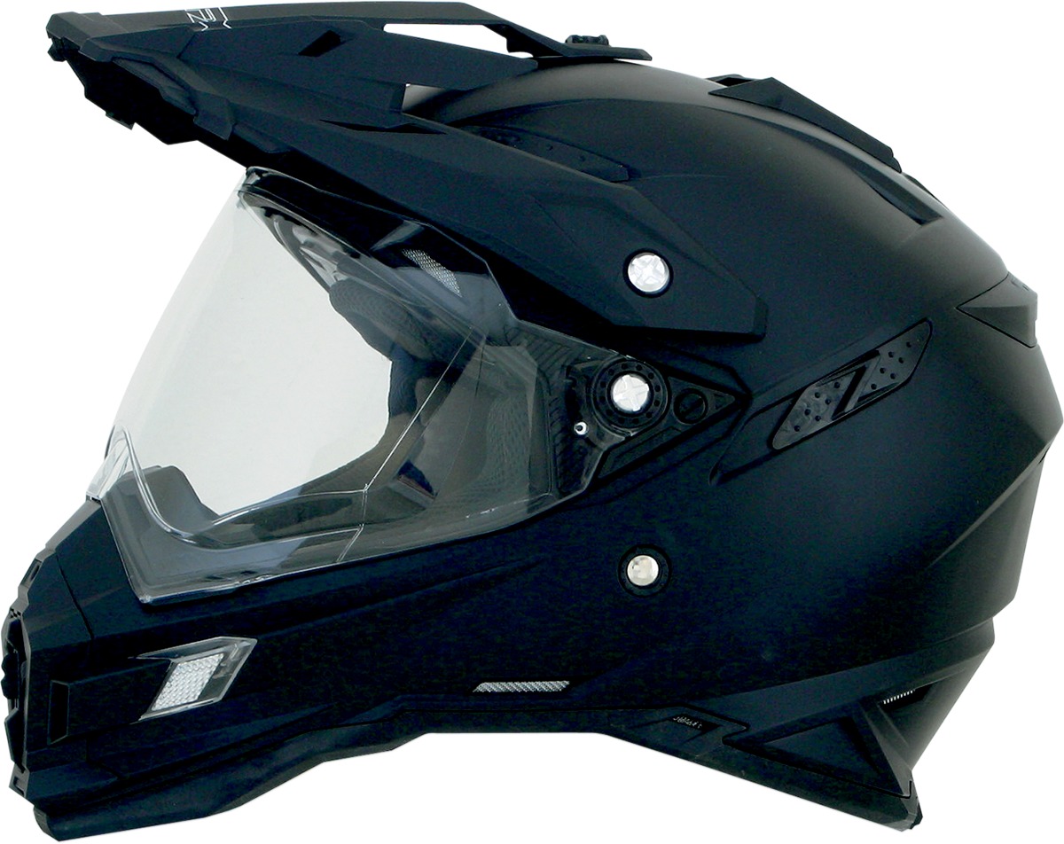 FX-41DS Full Face Dual-Sport Helmet Matte Black X-Large - Click Image to Close