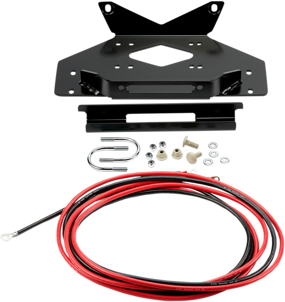 Warn Winch Mount for VRX 4500 Series Fits Kawasaki Mule Pro - Click Image to Close