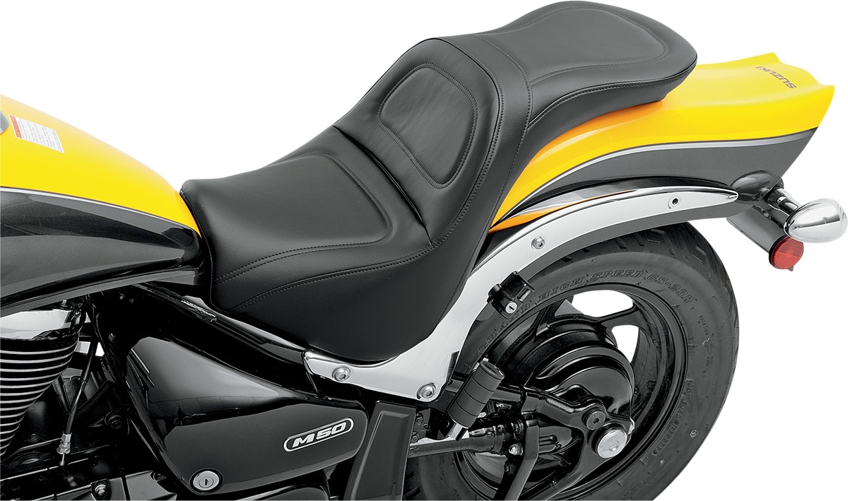 Explorer Stitched 2-Up Seat Black Gel - For 05-13 Suzuki C50 - Click Image to Close