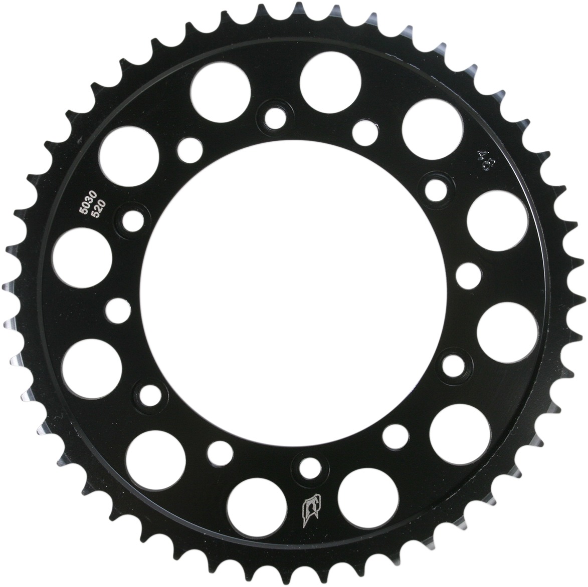 Steel 520 Rear Sprocket 48T - Black - For 09-13 Yamaha FZ6R 10-13 FZ8 - Click Image to Close