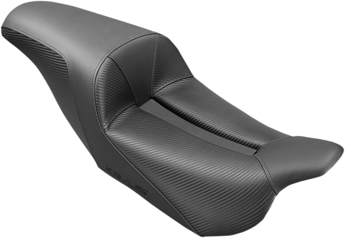 Kraus Motor Pro Series 2-Up Seat - Black - For Harley FLH FLT - Click Image to Close