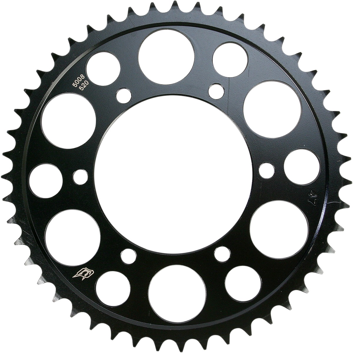 Steel 520 Rear Sprocket 47T - Black - For GSXR FZ1 R1 R6 R7 300 Ninja - Click Image to Close