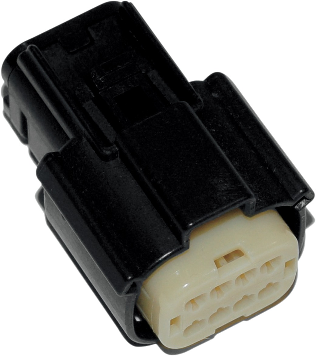 Molex 8-Position Female Connector - Molex 8-Pos Fem Conn Blk - Click Image to Close