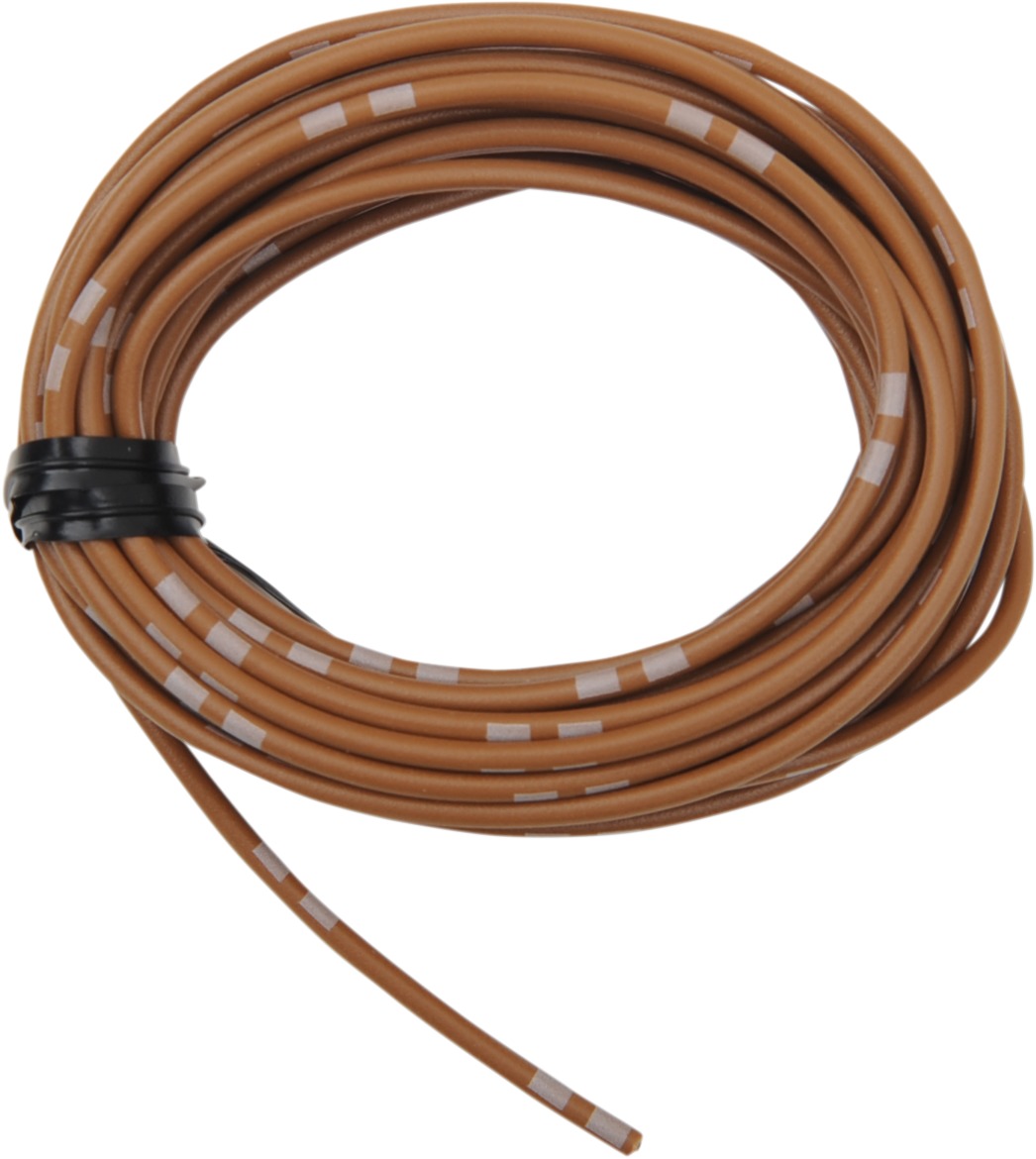 13' Color Match Electrical Wire - Solid Brown 14A/12V 20AWG - Click Image to Close