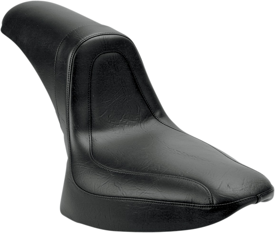 Fastback Smooth Vinyl 2-Up Seat - For 84-99 Harley Softail - Click Image to Close