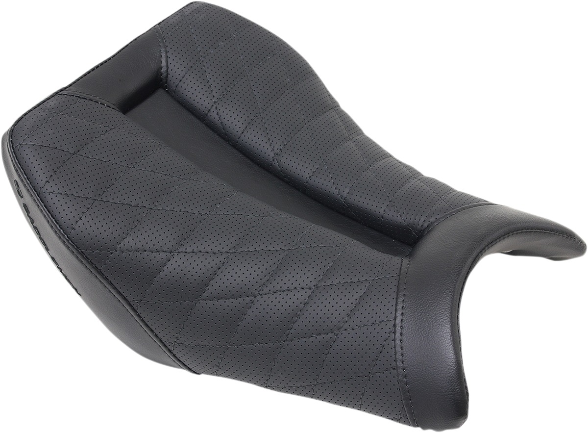 Track LS Lattice Stitched Solo Seat - Black - For 12-18 BMW S1000RR - Click Image to Close