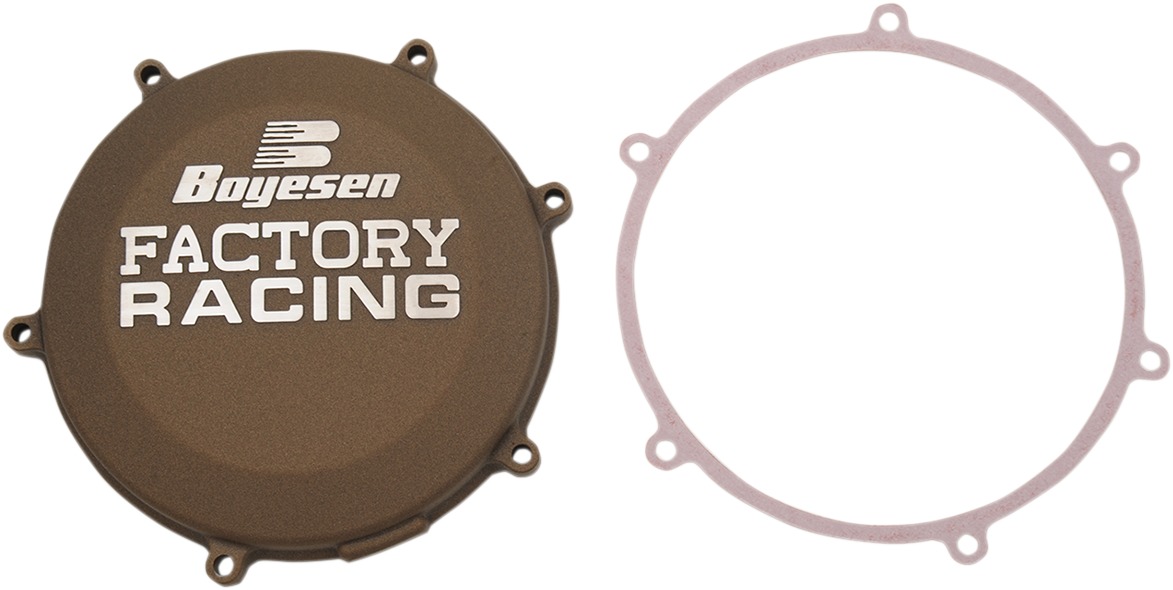 Factory Racing Clutch Cover Magnesium - For 16-18 Kawasaki KX450F - Click Image to Close