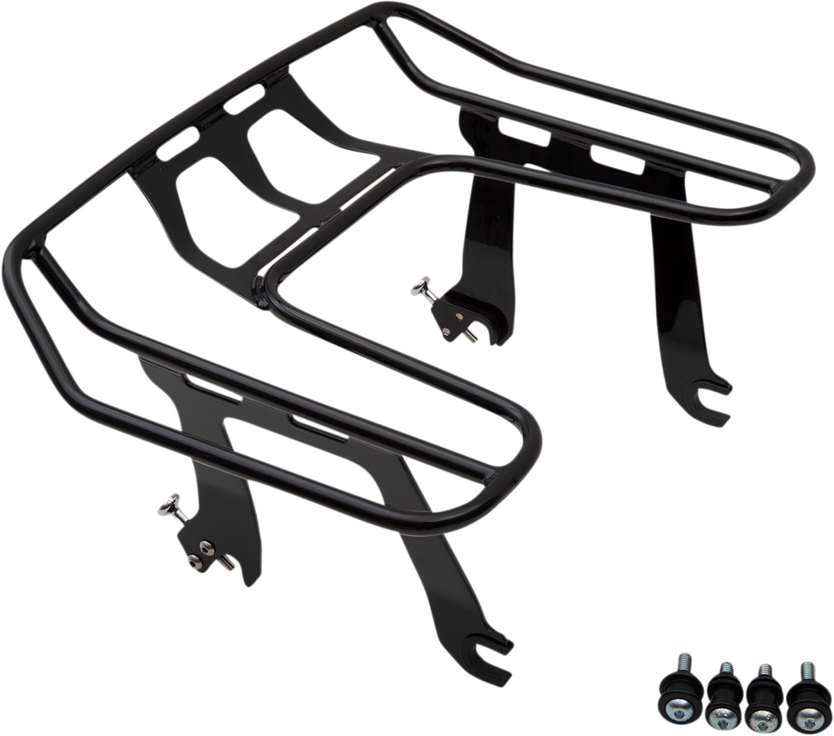 BA Wrap Around Racks for Harley-Davidson - Bar Detachable W/A Rack Blk - Click Image to Close