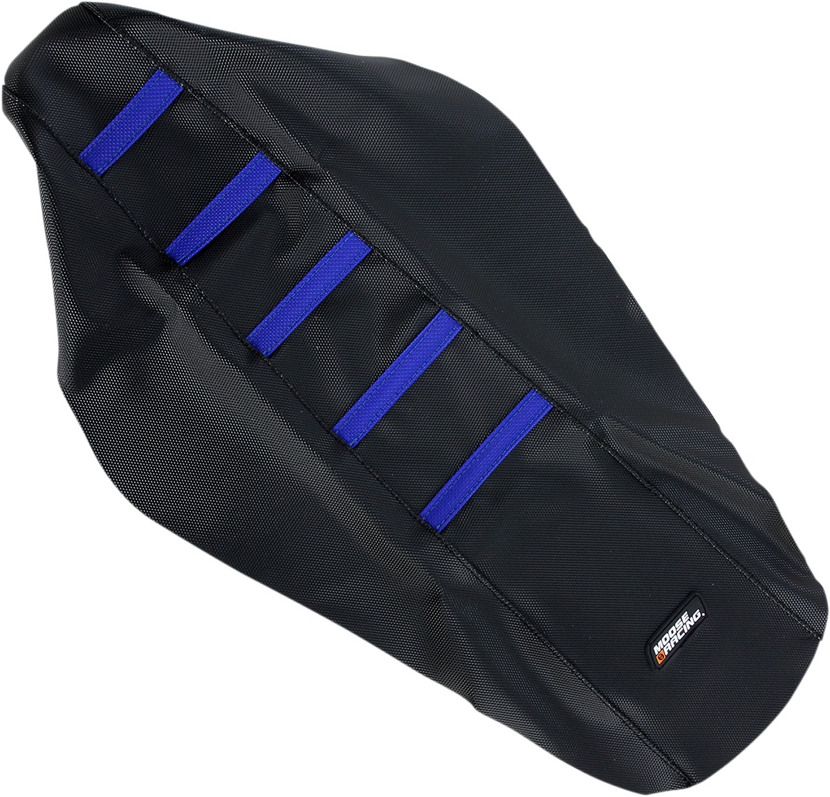 Black/Blue Ribbed Seat Cover - For 02-20 Yamaha YZ125 YZ250 - Click Image to Close