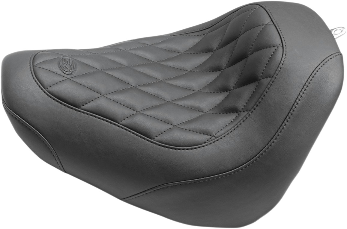 Tripper Diamond Wide Solo Seat - For 18-19 HD FXFB Softail Fat Bob - Click Image to Close