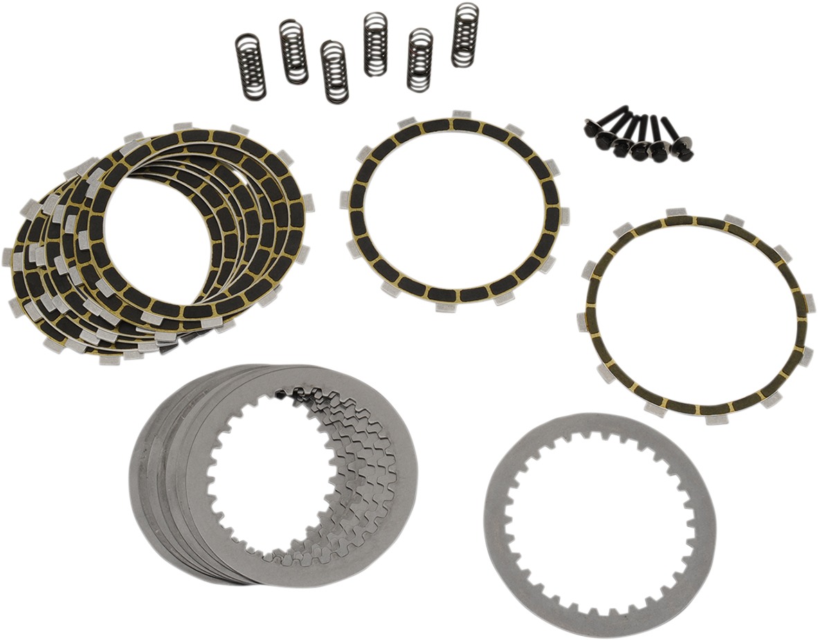 Carbon Fiber Complete Clutch Kit w/ Steels & Springs - For 04-16 Yamaha R1, 06-15 FZ1 & 11-12 FZ8 - Click Image to Close