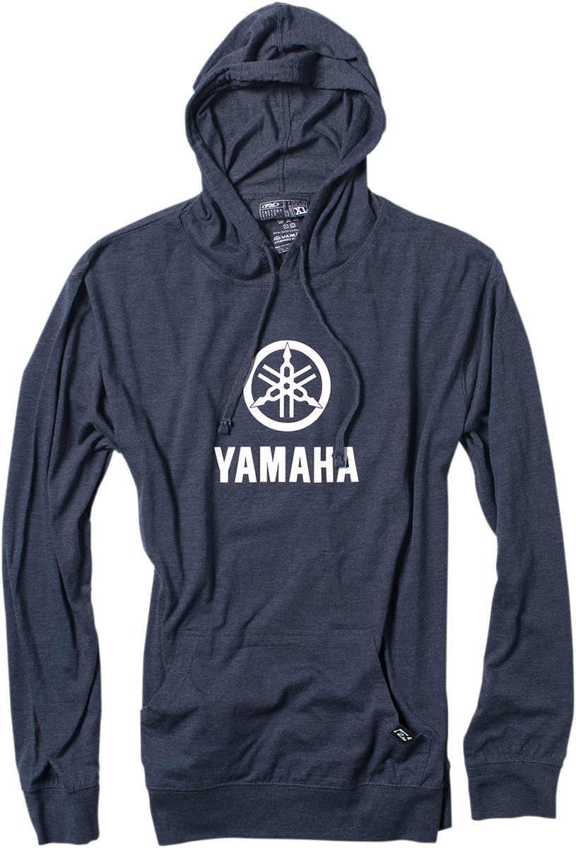 Men's Yamaha Stack Lightweight Hoody - Yamaha Stack Ltwt Hdy Nvy 2Xl - Click Image to Close