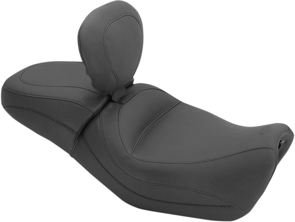 Smooth Vinyl 2-Up Seat Black w/Backrest - For 15-20 XG500 XG750 Street - Click Image to Close