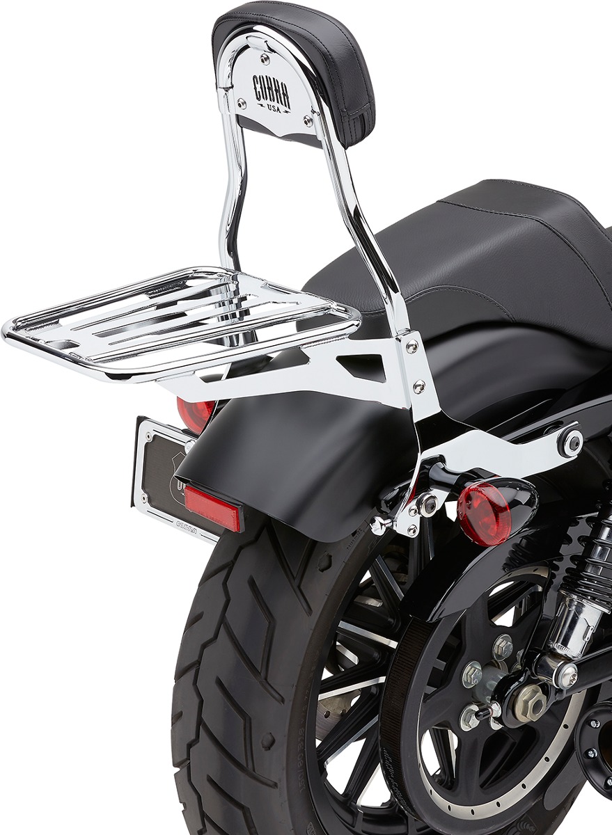 Cobra Detachable Backrest System Chrome Round Backrest - Click Image to Close