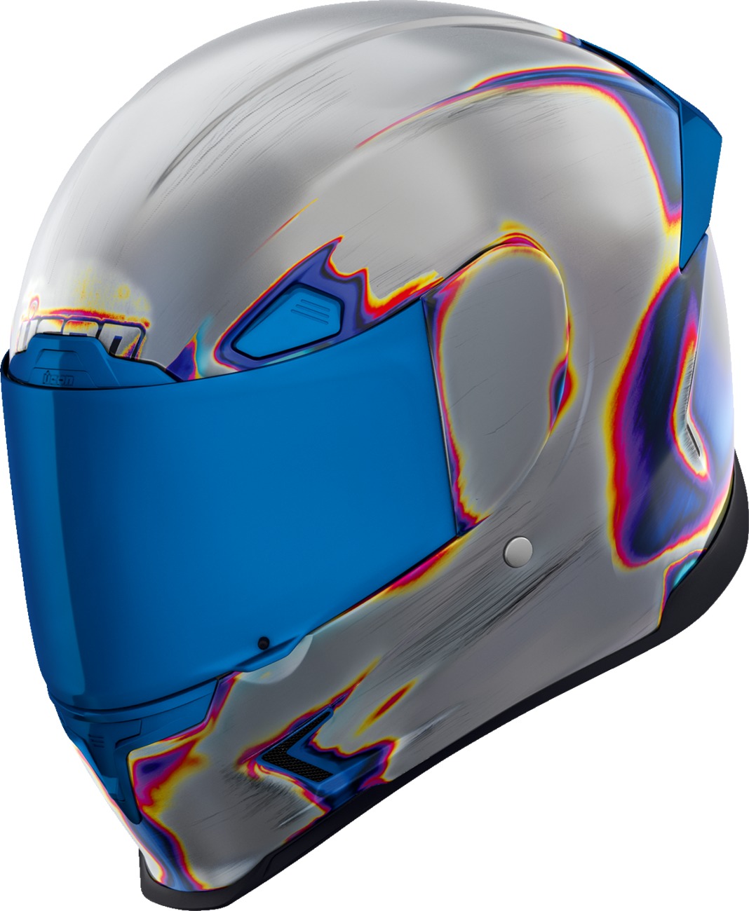 ICON Airframe Pro Reentry Helmet 3XL Silver - Full-face helmet with Re-Entry graphic - Click Image to Close