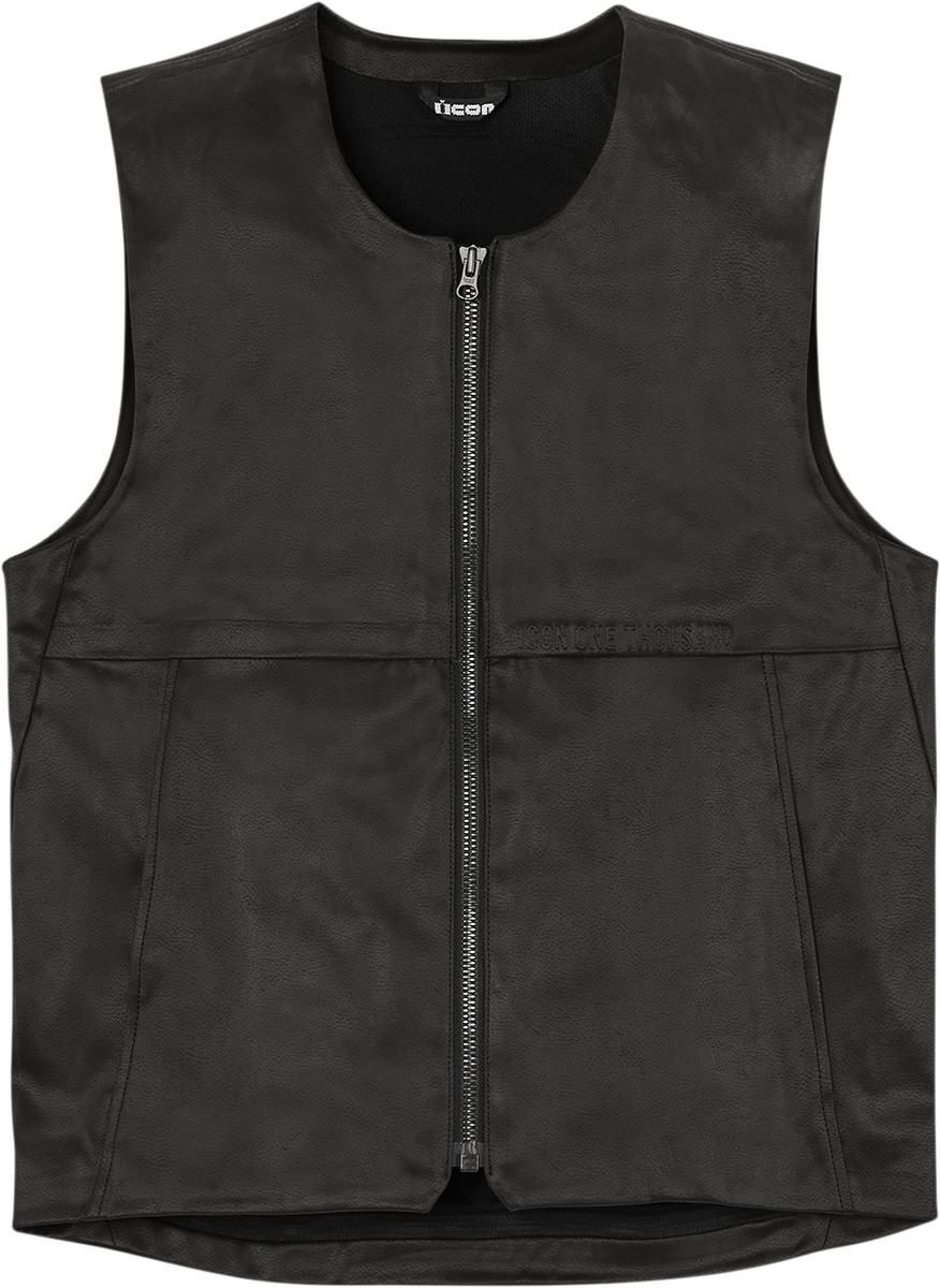 ICON Backlot Vest Black S/M Men's - Men's riding vest in Black S/M - Click Image to Close