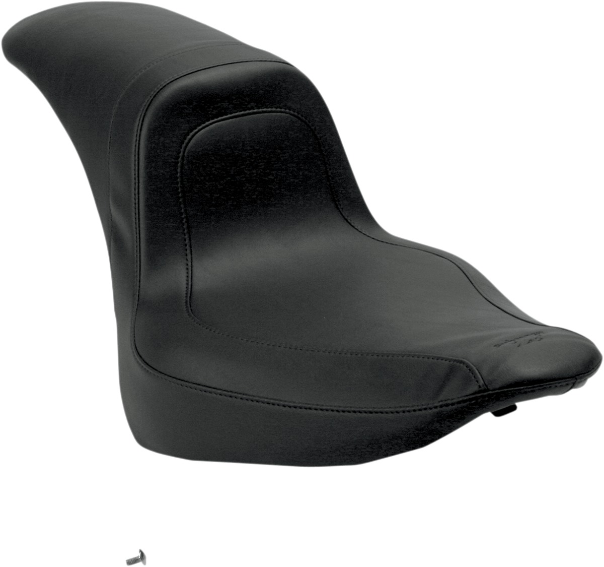 Fastback Smooth Vinyl 2-Up Seat - For 06-17 Harley Softail - Click Image to Close