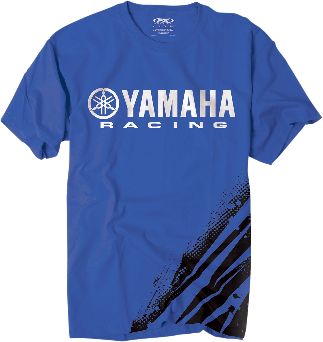 Men's Yamaha Racing Flare Tee - Yamaha Racing Flare Tee Blu Lg - Click Image to Close