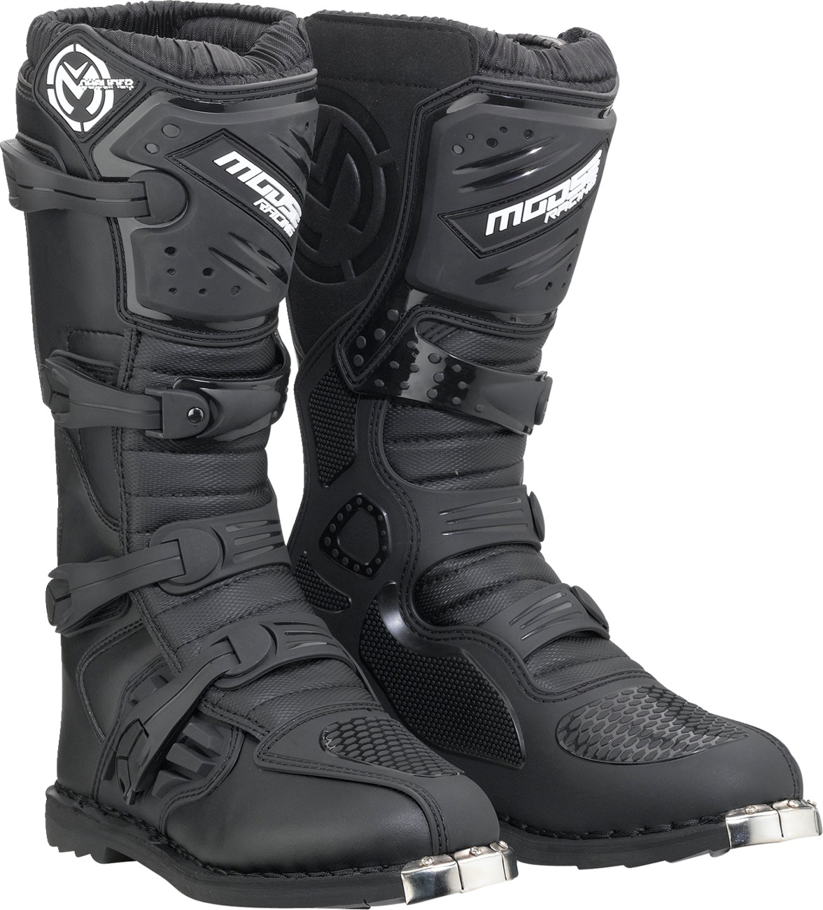 Moose Offroad Qualifier Boots Black Size 12 - Durable off-road boots, Black, Size 12 - Click Image to Close