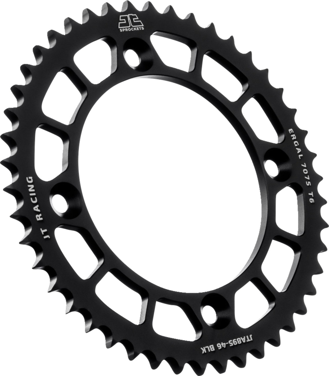 Black Aluminum Rear Sprocket - 46 Teeth 428 Pitch - Click Image to Close