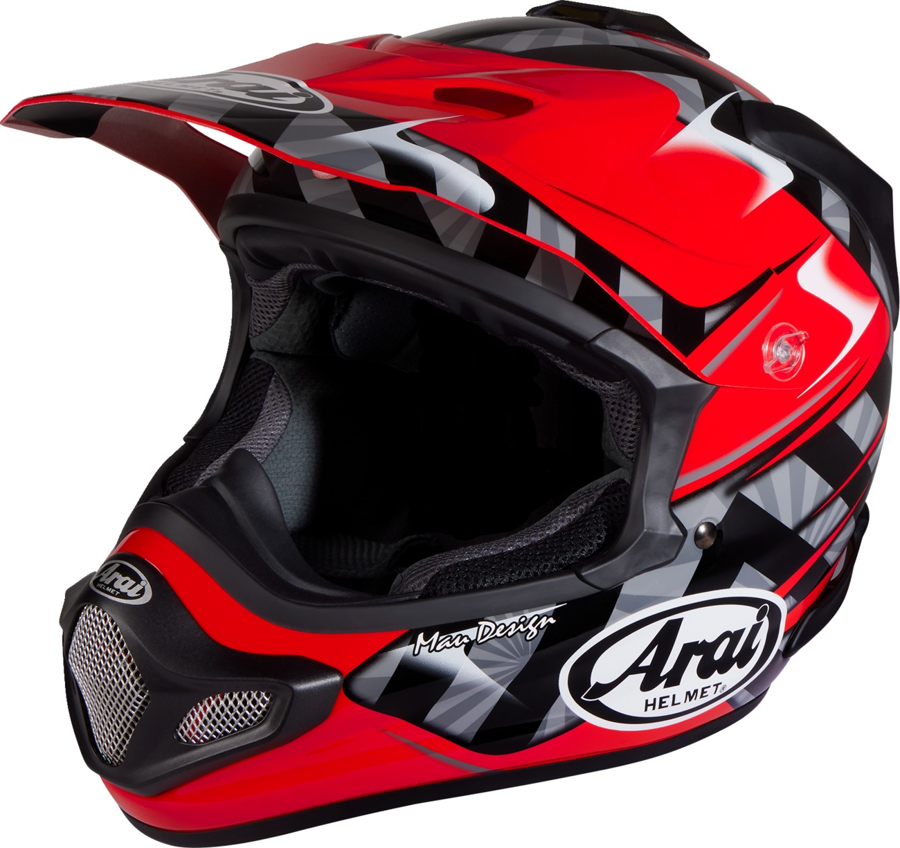 Arai VX-Pro4 Scoop Helmet Red XS - Off-road helmet in red, size XS - Click Image to Close