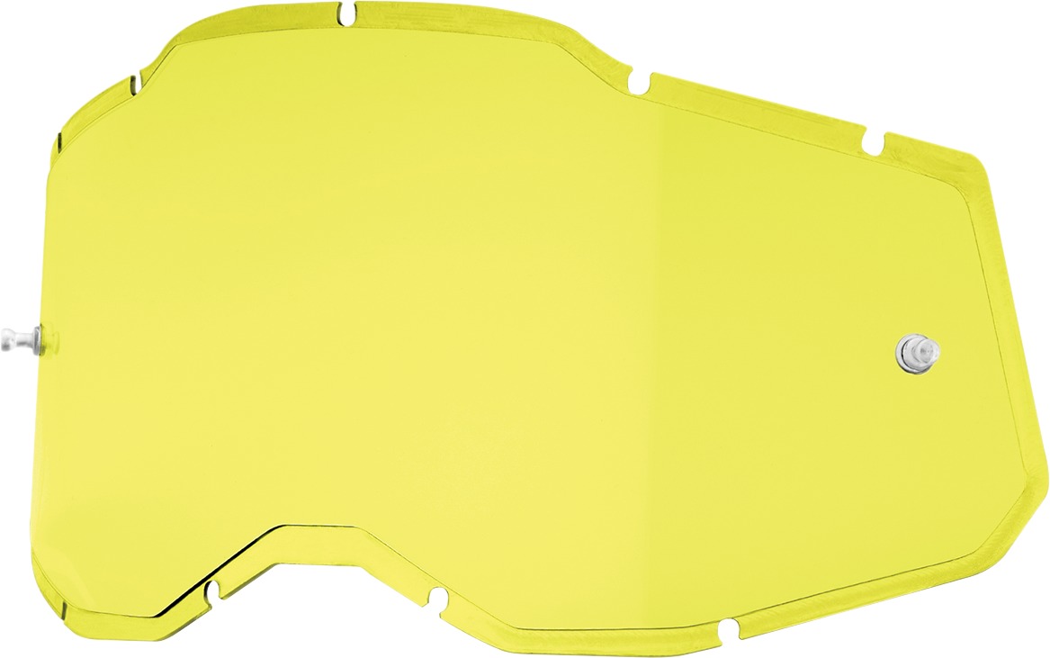 100% 2.0 Injected Replacement Lens - Yellow - Click Image to Close