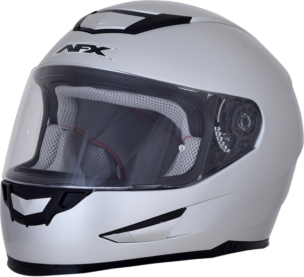 FX-99 Full Face Street Helmet Silver X-Small - Click Image to Close