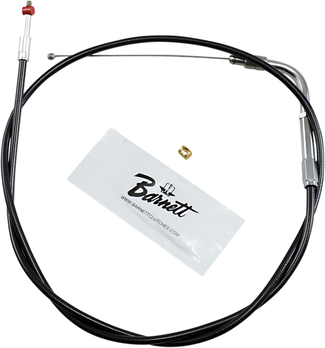 Barnett Vinyl Throttle Cable Black +6 - Click Image to Close