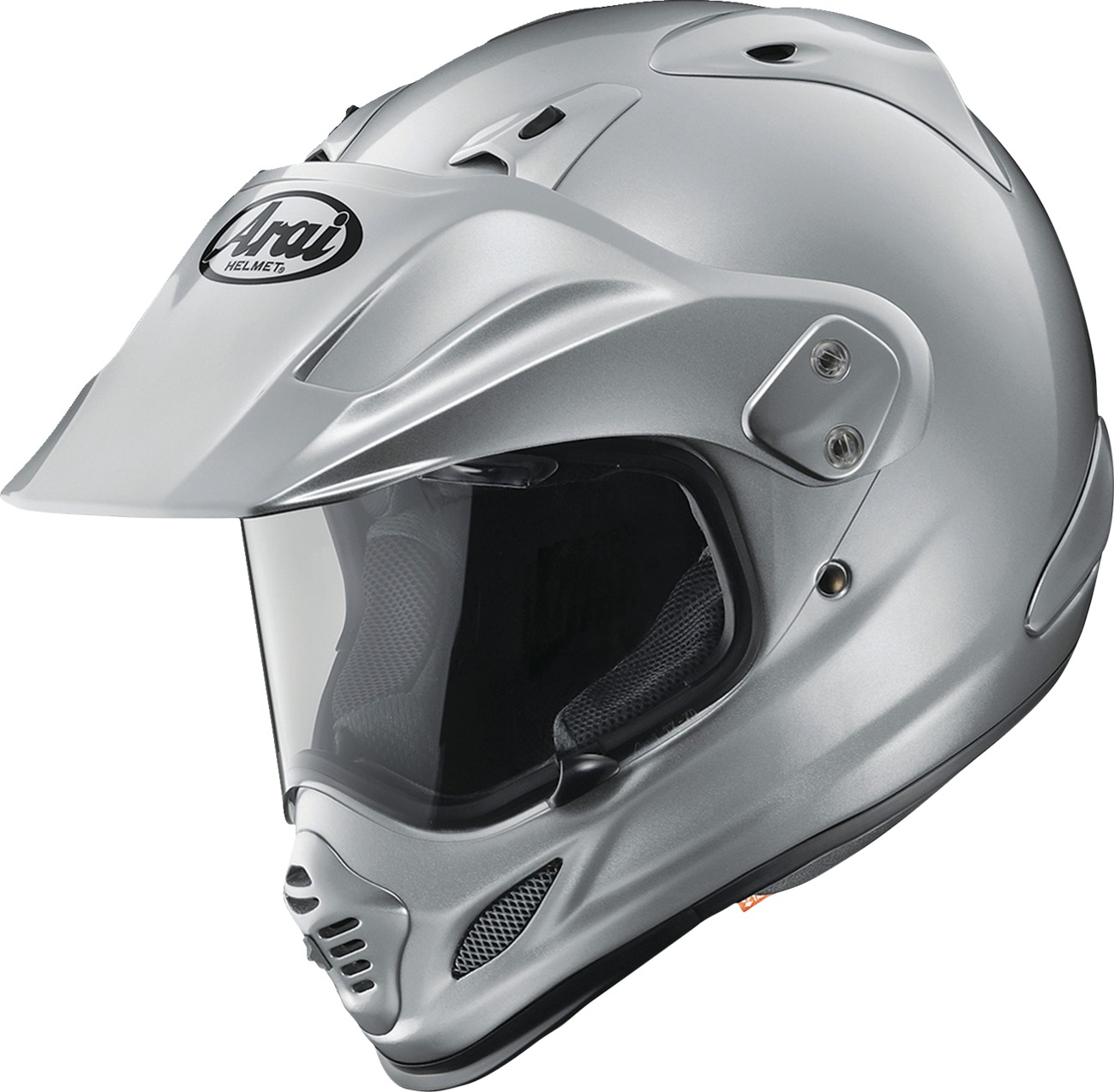 Arai XD-4 Solid Helmet Aluminum Silver XS - Dual sport helmet in Aluminum Silver, XS - Click Image to Close