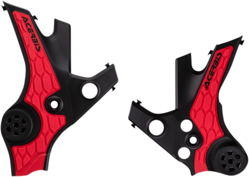 X-Grip Frame Guards Red/Black - For 21+ Honda African Twin - Click Image to Close