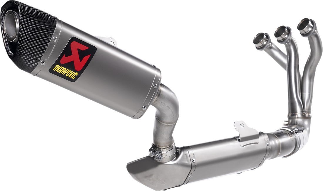 Racing Titanium Full Exhaust w/ Carbon Fiber Tip - For 21-23 Yamaha MT-09 - Click Image to Close