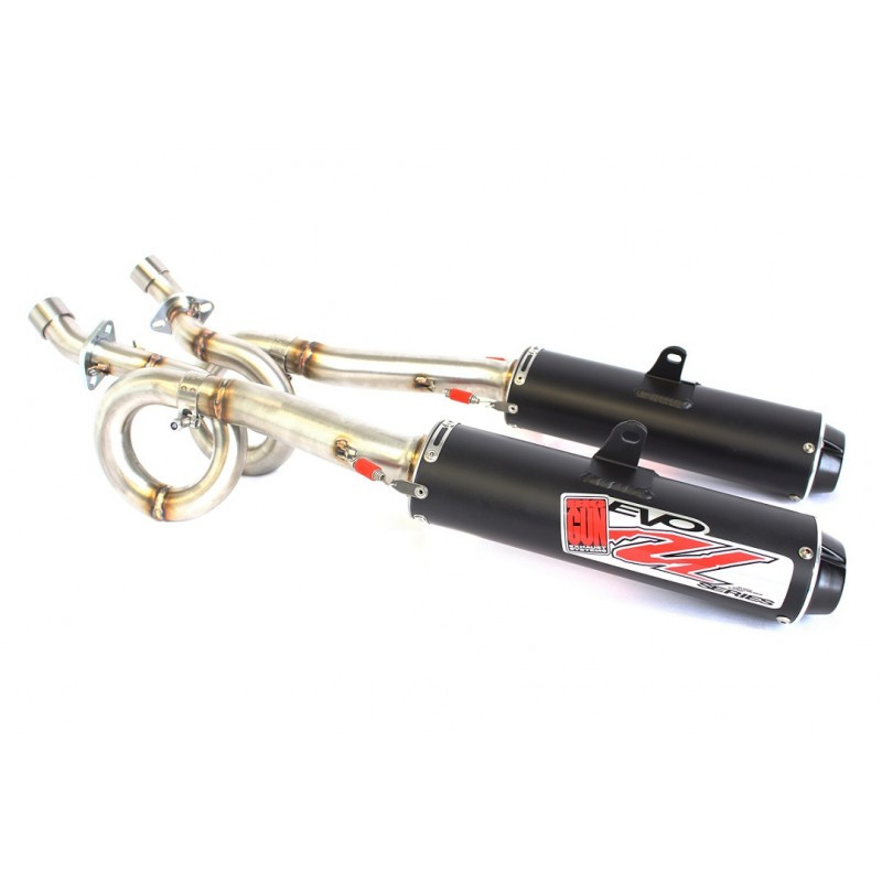 EVO U Dual Full Exhaust - For 13-15 John Deere Gator RSX 850i - Click Image to Close