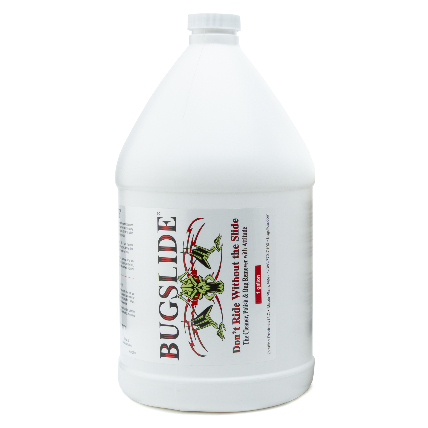 1 Gallon BugSlide Refill Bottle - DON'T RIDE WITHOUT THE SLIDE - Click Image to Close